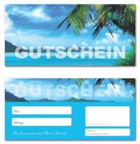 Gutscheine Urlaub - Palmenstrand - 619 (50 Stk)